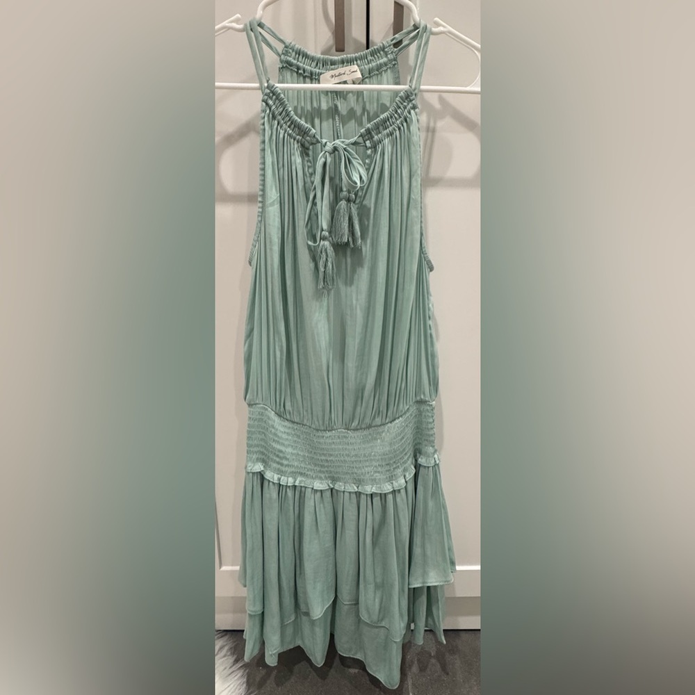 Mustard Seed Dress Sea Green Sleeveless Dress Small